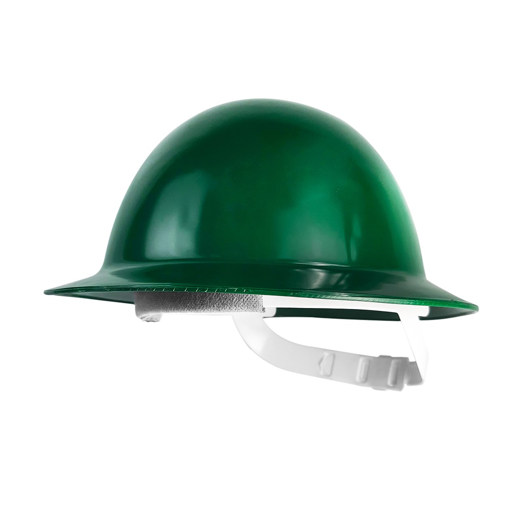 Capacete de Segurança Tipo Eletricista Aba Total Verde Escuro C.A. 25883 - EPI0011