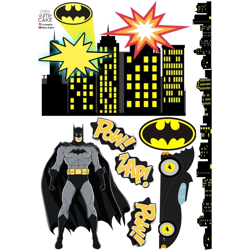 Topo De Bolo Batman - Decoração Festa Super Herói | Shopee Brasil