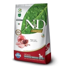 Ração N & D Prime Medium Cães Frango E Romã 10kg Pett
