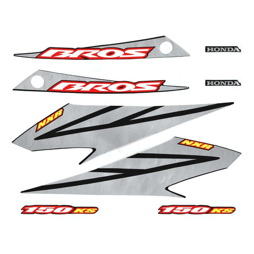 Kit Adesivos Compatível Nxr 150 Bros Ks 2007 Preta