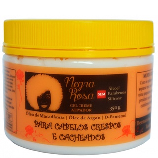 Gel Creme Ativador De Cachos Negra Rosa - 350g