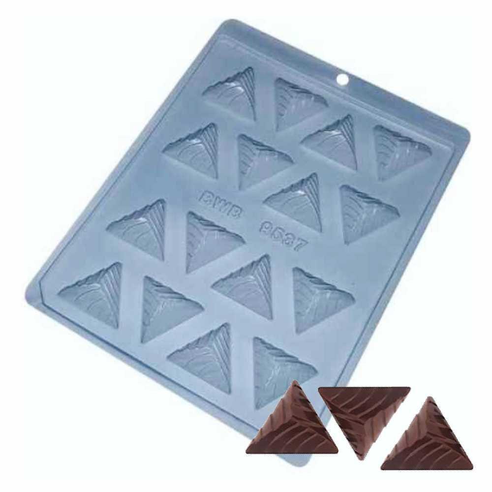 FORMA SIMPLES CÓD.:9537 BOMBOM TRIANGULAR A3 EM ACETATO BWB PARA BOMBOM, DOCES DE CHOCOLATE E CONFEITARIA. em Oferta na Shopee