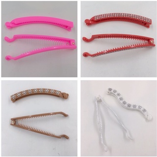 Presilha Bananinhas Com Strass E Sem Stras 💖/ Para Penteados E Muito Mais /compor O Look