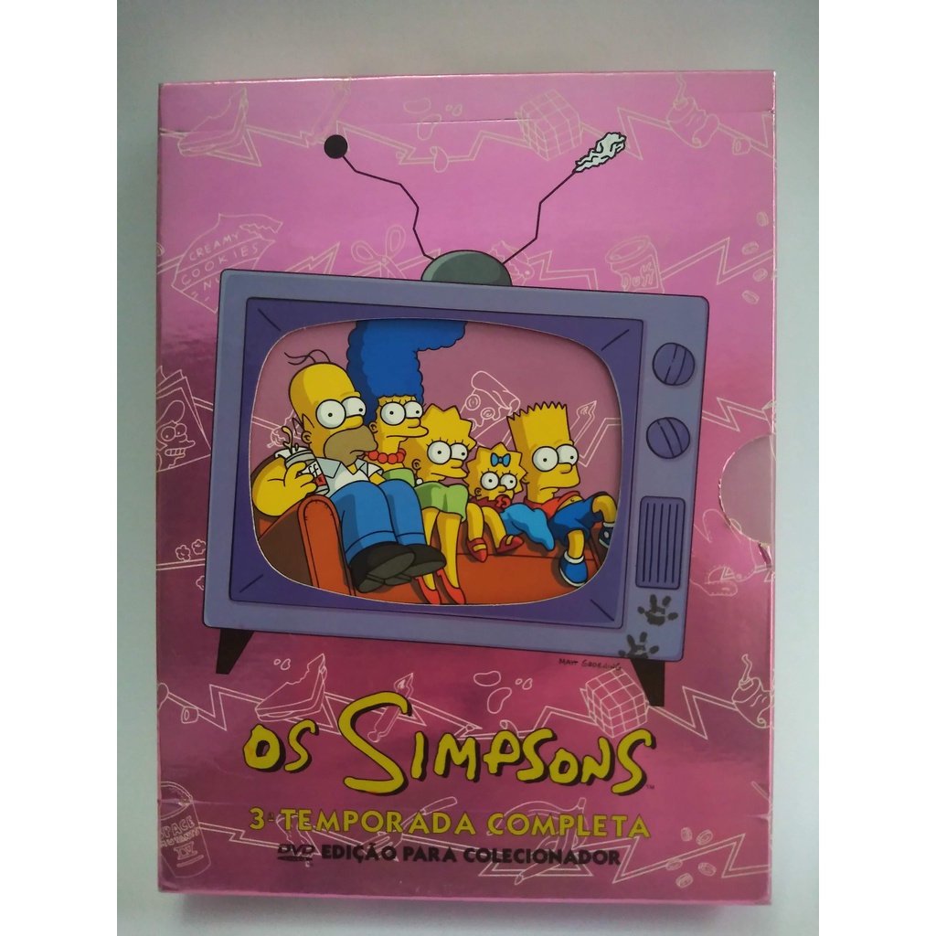 Box Dvd Os Simpsons 3 temporada completa edição para colecionador