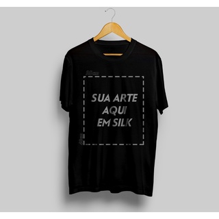 Camiseta Personalizada com sua arte em Silk frente e costas