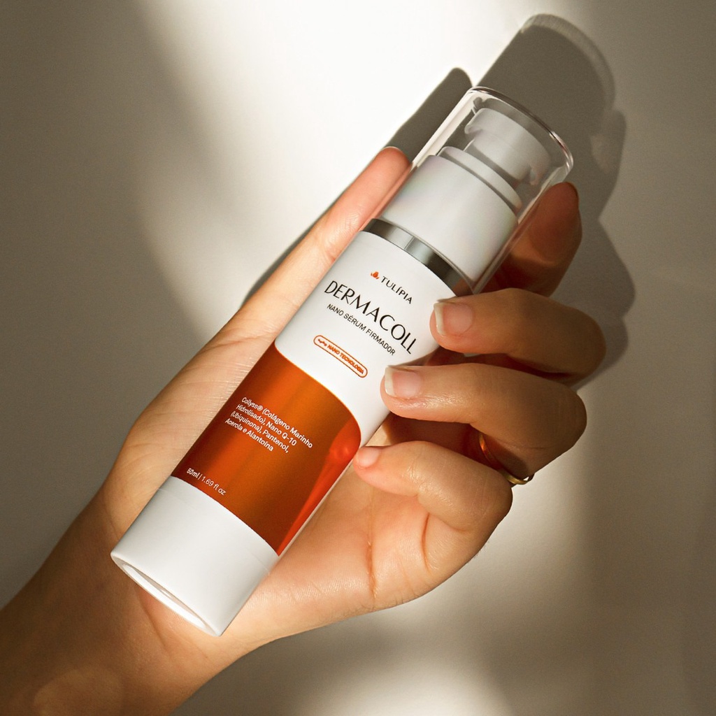 Dermacoll Sérum Firmador Suaviza Linhas de Expressão e Rugas Aumenta Firmeza Tulipia 50ml
