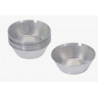 12 Forminhas Empada Lisa N°6 (Med: 5,5cm Fundo X 3,5cm altura x 8,5cm boca)