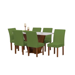 Kit com 06 Capas de Cadeira Coladinha em Malha Gel VÁRIAS CORES em Oferta na Shopee