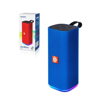 Caixa De Som recarregável Bluetooth 5.0 USB SD radio FM AUX LED RGB Exbom CS-M33BTL 10W/C…