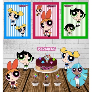 Kit Decoração Meninas Super Poderosas *LEIA A DESCRIÇÃO* em Oferta na Shopee