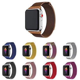 Pulseira De Aço Inoxidável Para Apple Watch 38mm 40mm 41mm 3 / 4 / 5 /6 / SE Pulseira De Metal Iwatch