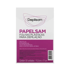 Papelsam Folhas Plásticas para Depilção Depilsam 50 Fls