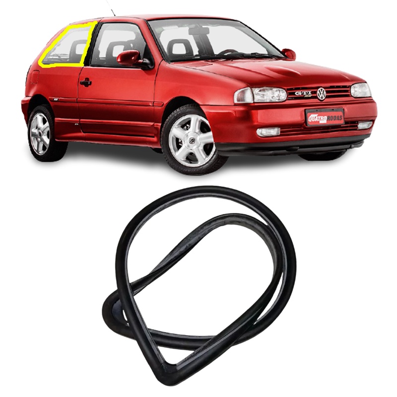 Borracha Vidro Janela Lateral Fixa Gol G2 Bola G3 G4 Lado Esquerdo 1995 1996 1997 1998 1999 2000 2001 2002 2003 2004 2005