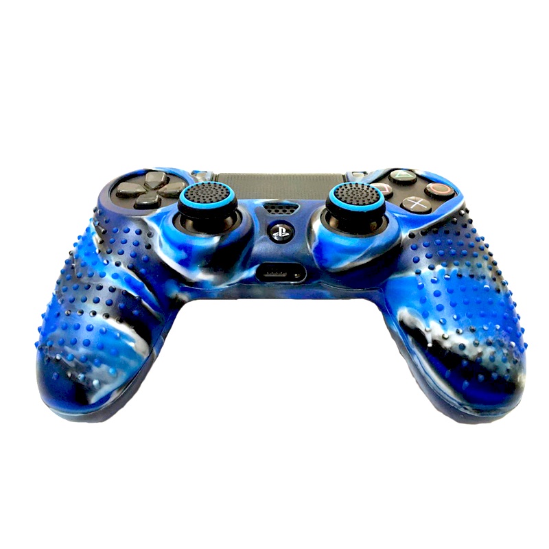 Capa Silicone Antiderrapante Para Controle PS4 Mais 1 Par de Grips