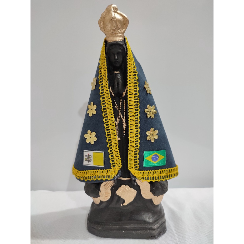 Imagem 3D Nossa Senhora Aparecida Em Gesso 40 Centímetros