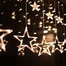 Cascata 138 Led Natal Estrela Decoração 8 Funções Promoção | Shopee Brasil
