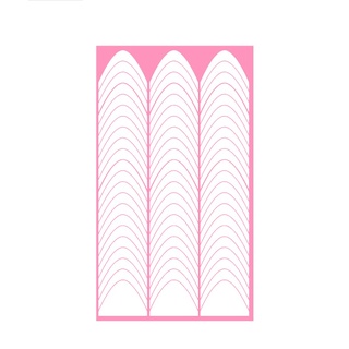 Kit Molde Francesinha Curvado Para Unhas - 66 unid