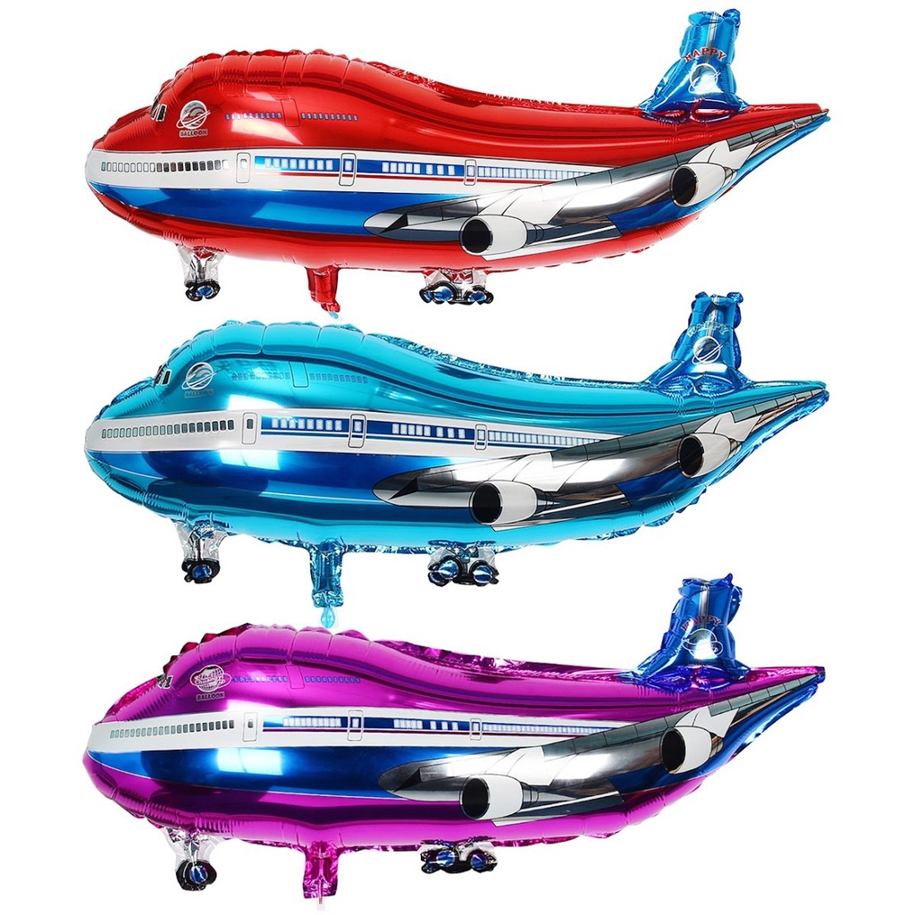 Kit 5 Balao Metalizado Avião Gigante Festa Decoração Eventos em Oferta na Shopee