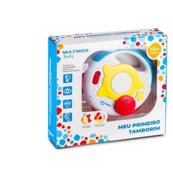 Meu Primeiro Tamborim Efeito de Luz e Som Multikids Baby - BR1247