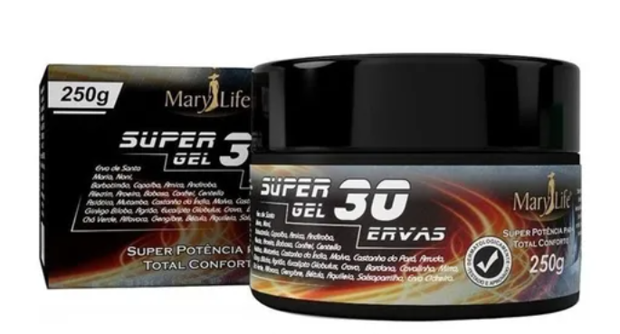 Super Gel 30 Ervas Mary Life 250g