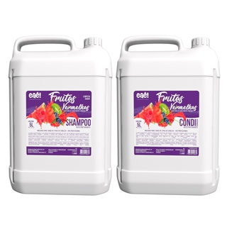 Kit Shampoo E Condicionador De Frutas Vermelhas Ultra Hidratante 5l Lavatorio De Salão Eaê! Cosmeticos