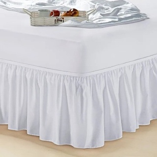 Saia Para Cama Casal Queen com Elástico - Varias Cores