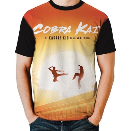 Pt Camisa Camiseta Série Cobra Kai Karate Wallpaper G1986
