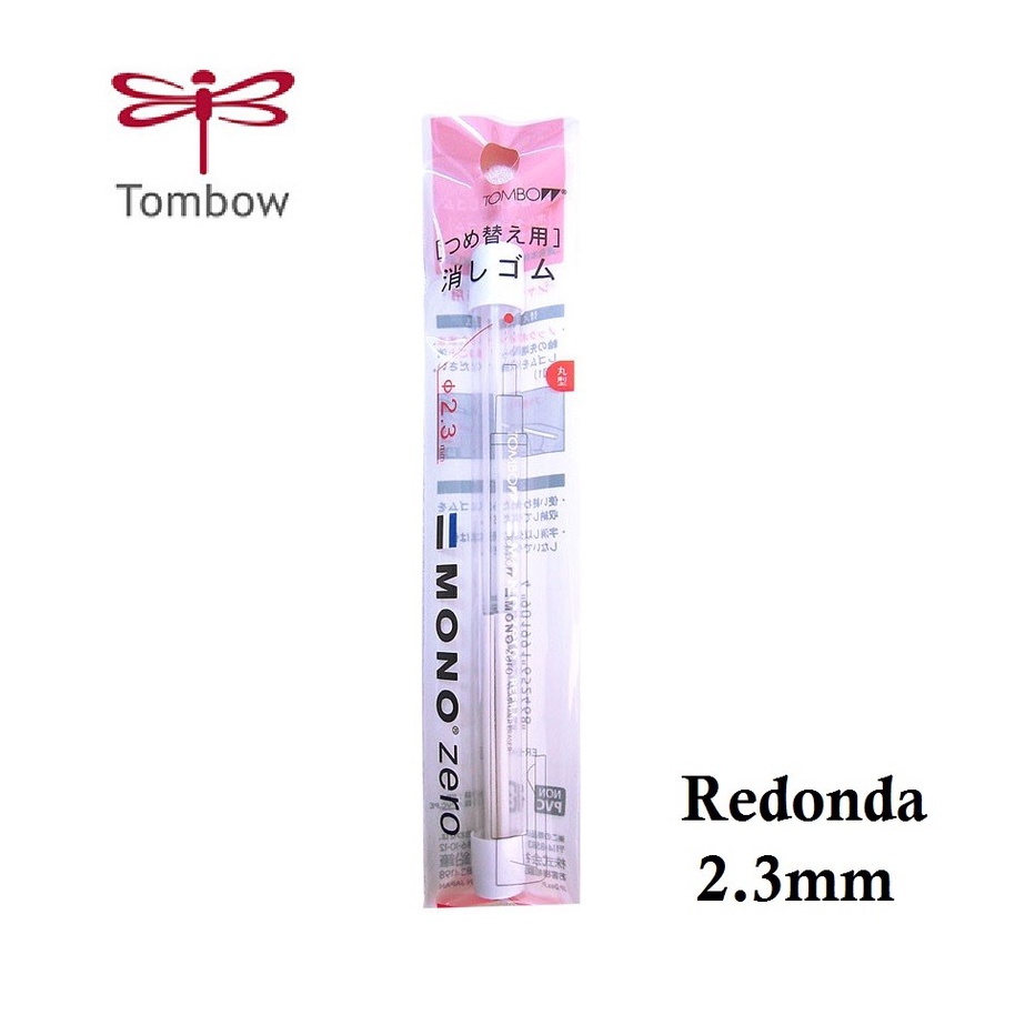 Refil Caneta Borracha Mono Zero 2.3 Tombow Ponta Redonda