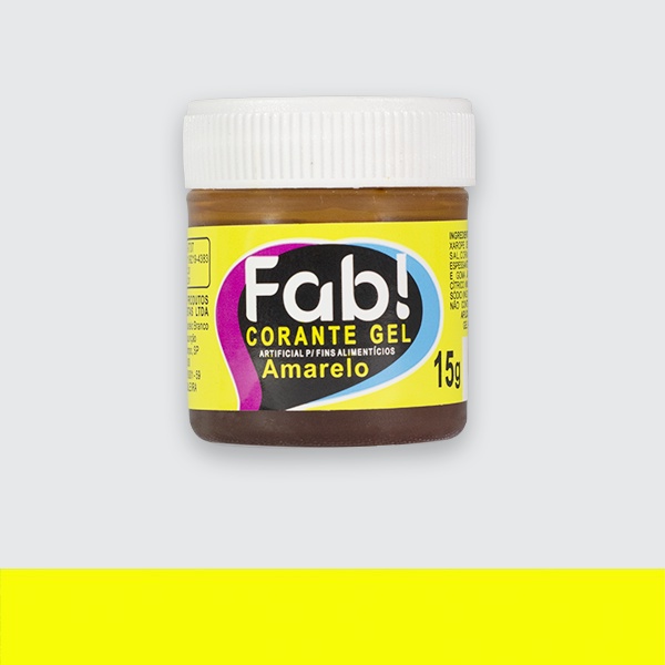 CORANTE EM GEL AMARELO 15G - CORANTE PARA DECORAÇÃO