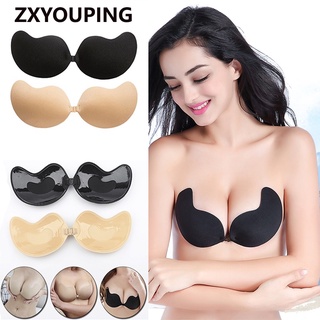 ZXYOUPING Sutiã Adesivo Reutilizável Feminino De Manga Levanta Taças Push Up Strapless Bra Lingerie A-D
