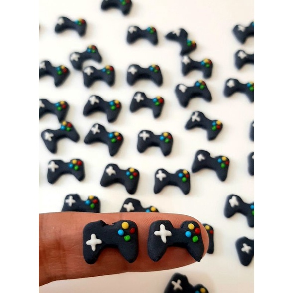 Apliques Comestíveis Mini Controle Vídeo Game 30 und em Oferta na Shopee