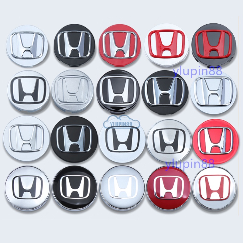 4pcs Capacete central do pneu da roda do carro Para Honda Fit Jazz City Jade CRV XRV Accord Odyssey Vezel Acura Civic