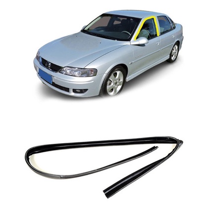 Borracha Canaleta Vidro Dianteiro Vectra 97 A 05 Passageiro