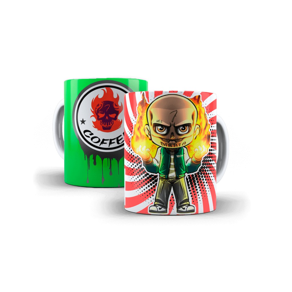 Caneca Esquadrão Suicida Diablo Personalizada Porcelana