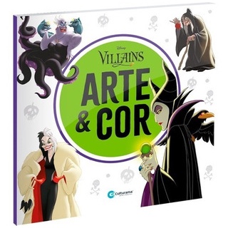 Livro Grande Arte E Cor Vilões Da Disney Infantil