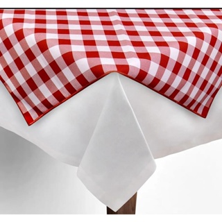 kIT Toalhas de mesa cobre mancha xadrez vermelho 0.70x0.70cm Restaurante Lanchonete Bar em Oferta na Shopee