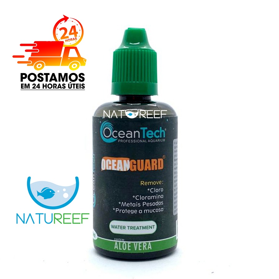 Ocean Guard Condicionador De Água 50ml - Ocean Tech - Removedor de cloro - aquário água doce (Anti Cloro)