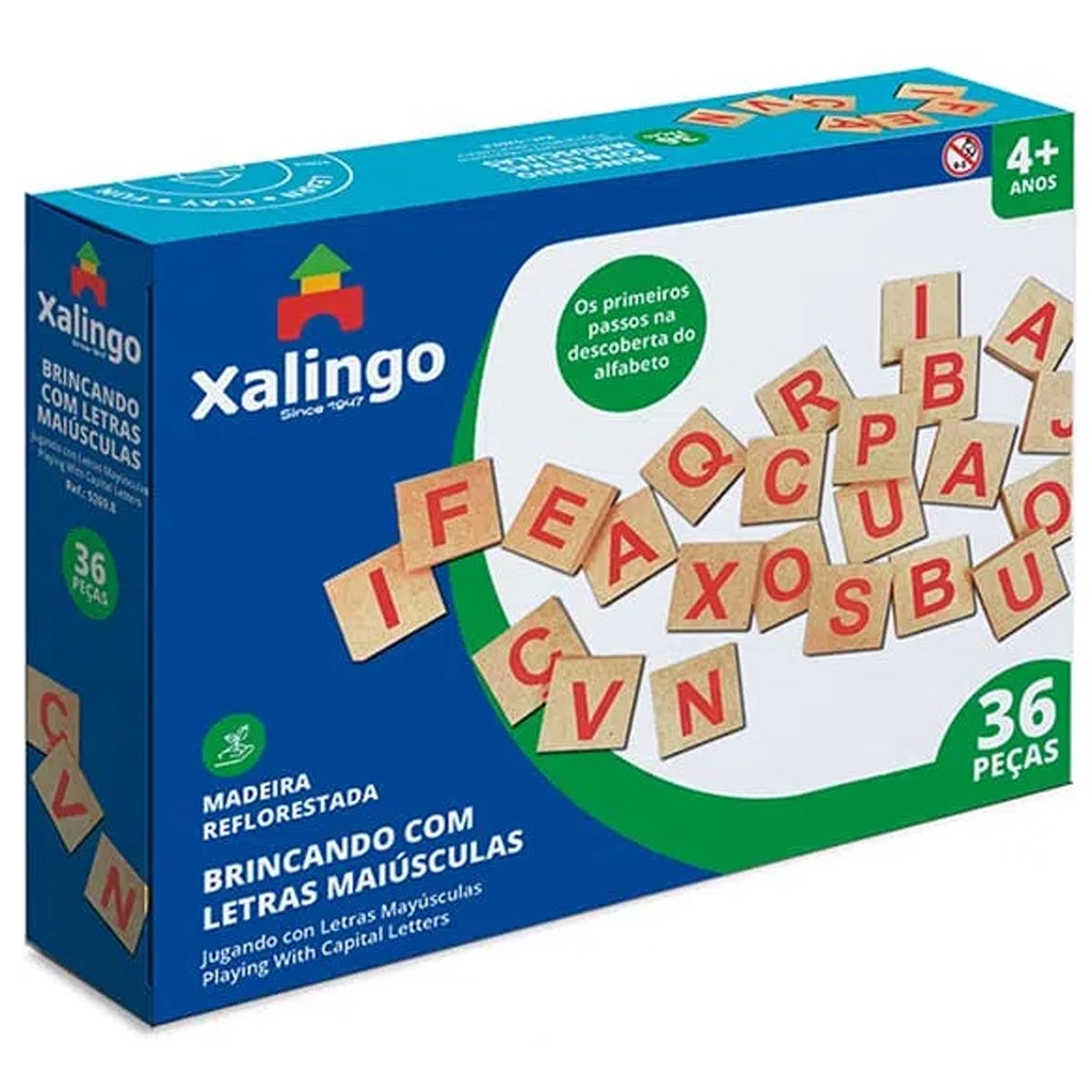 Brinquedo Educativo Jogo Brincando com as Letras - Xalingo - 52698