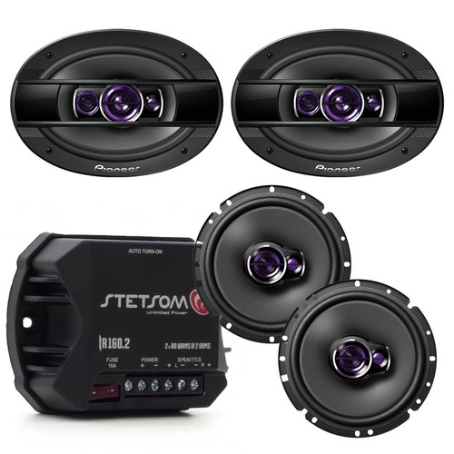 Kit 4 Auto Falante Pionner 6 + 6x9 + Módulo Stetsom Ir 160.2 em Oferta na Shopee