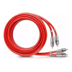 Cabo Rca Som Carro 5 Metros 5m Blindado Stetsom Prata 4mm