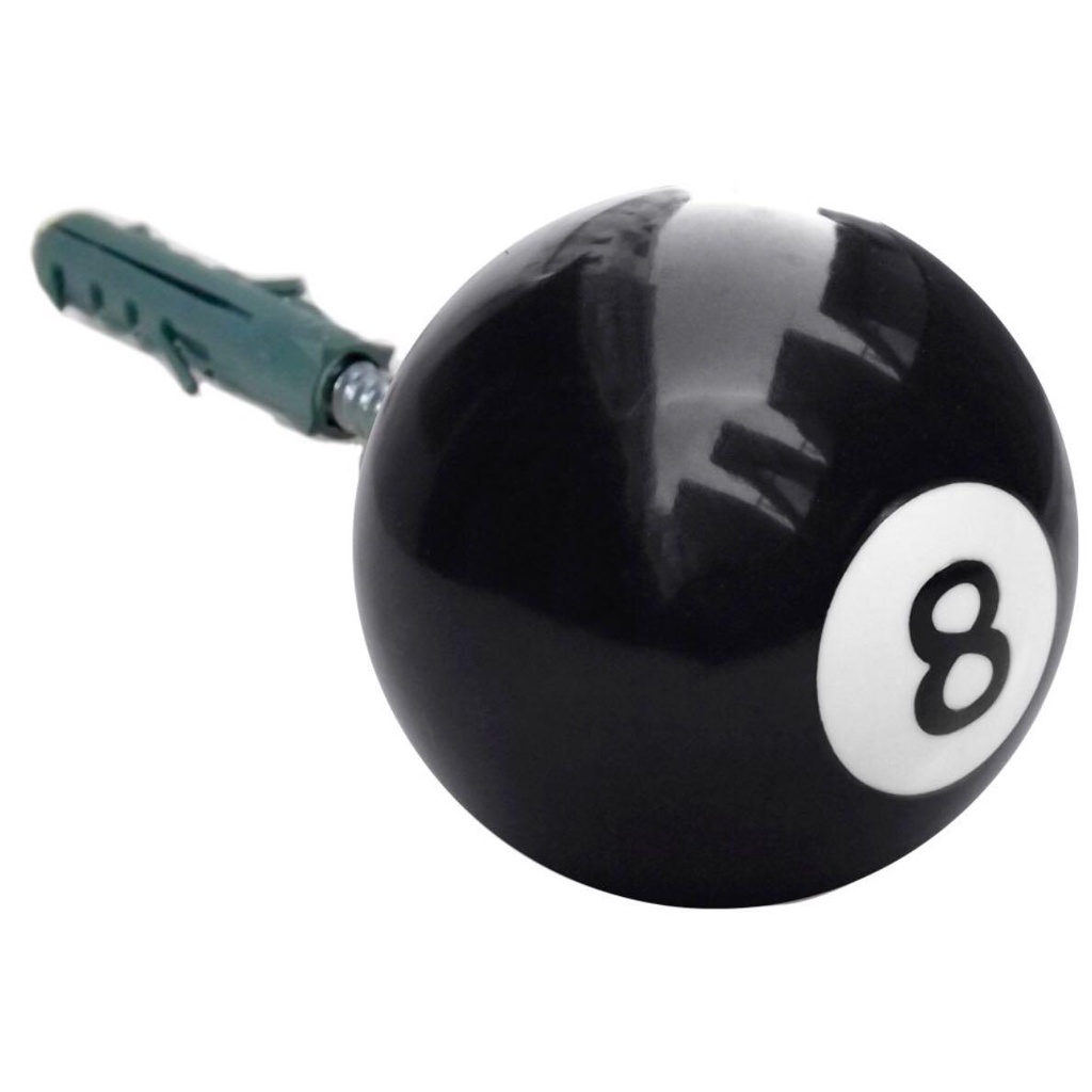 Bola 8 De Bilhar Cabideiro Com Parafuso Decoração Sinuca 54mm em Oferta na Shopee