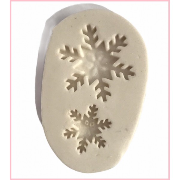 Molde De Silicone Floco De Neve Frozen Pequeno Confeitaria e Biscuit 1215