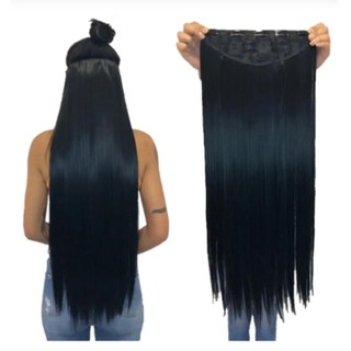 Aplique de Cabelo Tic Tac em Fibra Orgânica 70cm com aparencia natural em Oferta na Shopee