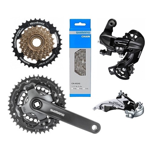 Kit Shimano Relação Mega Range 21v Tourney Corrente Coroa - Sports & Outdoors