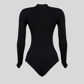 Body Básico Feminino Manga Longa Gola Alta 4 Estações em Oferta na Shopee