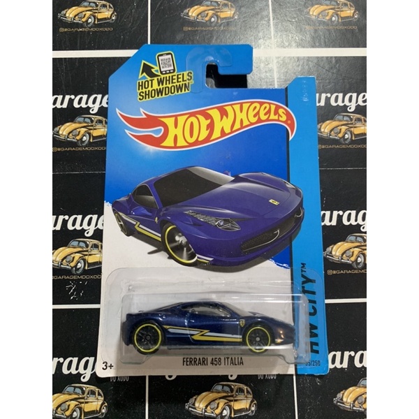 Hot Wheels Ferrari 458 Italia Bl 2014 City Series Escorrega O Preço