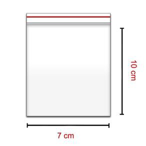 500 Sacos Saquinho Zip Lock Hermético 7x10 Plastico Zip Lock