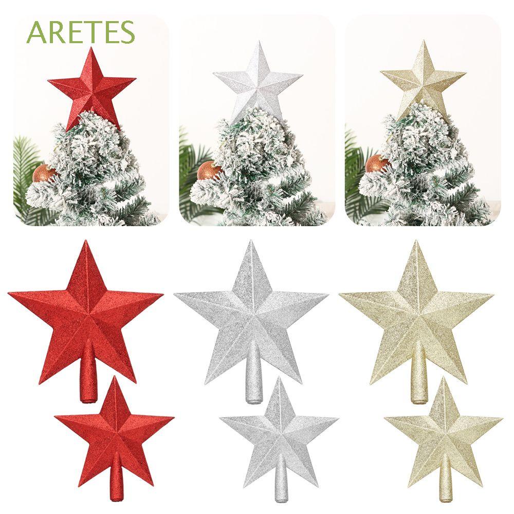 Ares Diy Ornamentos De Árvore De Natal Com Glitter / Estrela De Natal De  Cinco Pontas / Decoração De Árvore De Natal | Shopee Brasil