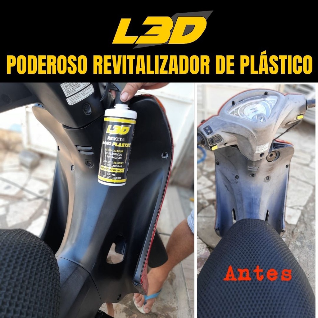 Revitalizador de Plásticos e Borrachas Revita Nano Plastic L3D Interno e Externo