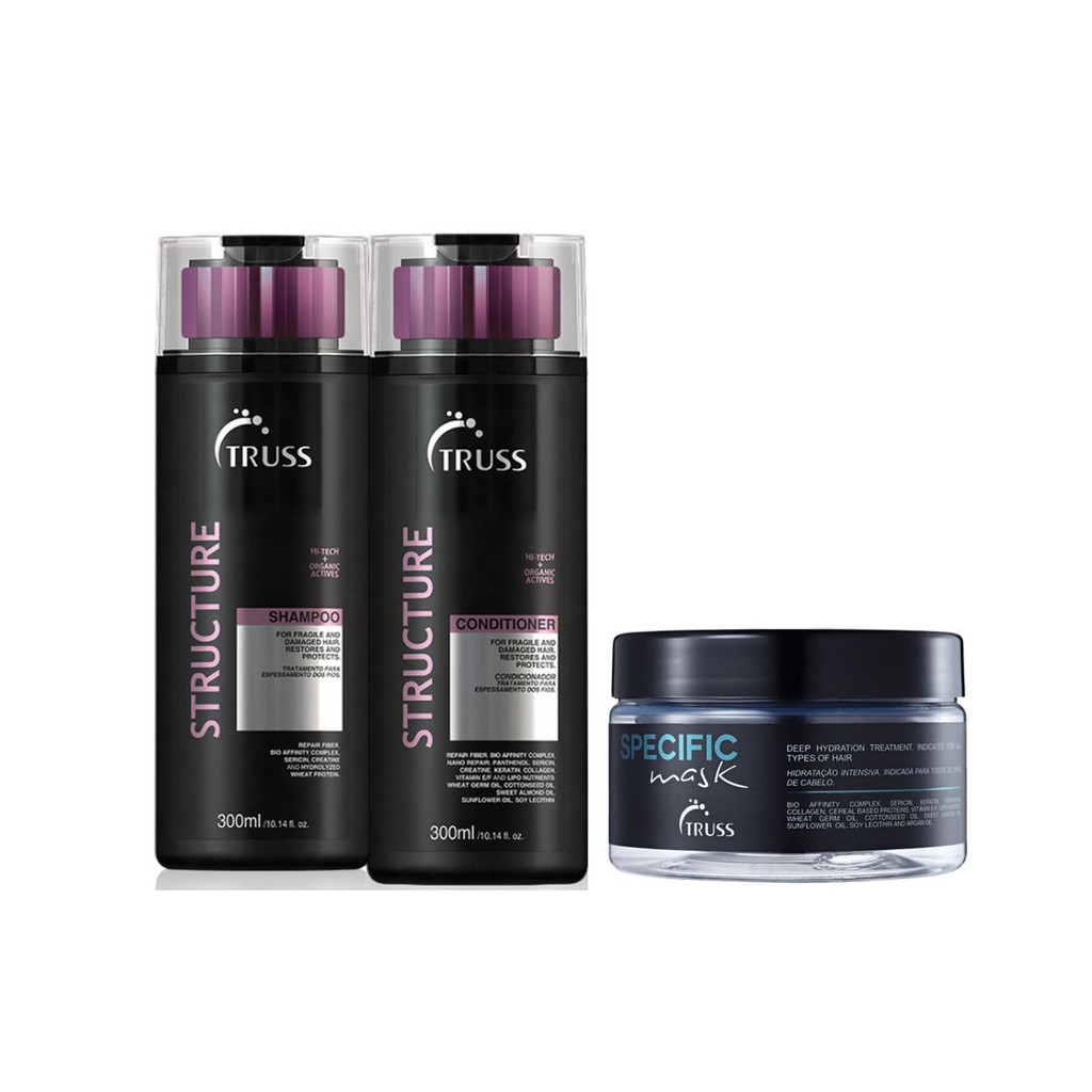 Truss Structure Shampoo e Condicionador e Máscara Specific